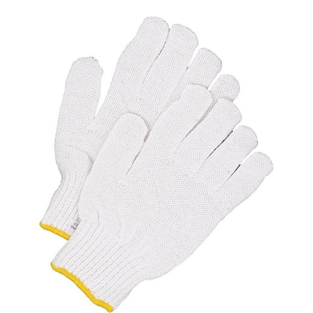 Bdg Knit Gloves, White, M, 1 PR 10-9-77-M